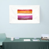 GESCHILDERDE LESBIENNE PRIDE VLAG ZONSONDERGANG ST SPANDOEK (Beurs)