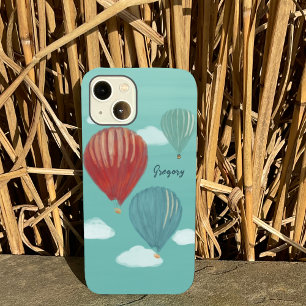 Geschilderde luchtballonnen gepersonaliseerd Case-Mate iPhone 14 hoesje