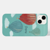 Geschilderde luchtballonnen gepersonaliseerd Case-Mate iPhone case (Achterkant (horizontaal))