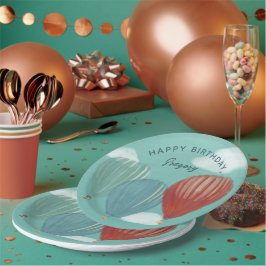 Geschilderde luchtballonnen gepersonaliseerd papieren bordje