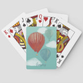 Geschilderde luchtballonnen gepersonaliseerd pokerkaarten (Achterkant)