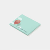 Geschilderde luchtballonnen gepersonaliseerd post-it® notes (Schuin)