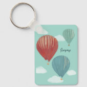 Geschilderde luchtballonnen gepersonaliseerd sleutelhanger (Voorkant)