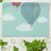 Geschilderde luchtballonnen gepersonaliseerd theedoek (Gevouwen)