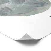 Geschilderde Maan Kunstprint Poster (Hoek)