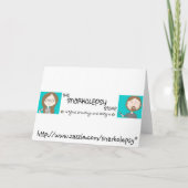 Geschilderde Madeliefjes Gerbera Kaart (Achterkant)