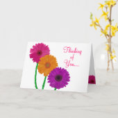 Geschilderde Madeliefjes Gerbera Kaart (Gele Bloem)