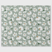 geschilderde madeliefjes inpakpapier (Vlak)