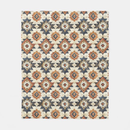 Geschilderde Mesa Aztec Fleece Deken (Voorkant)