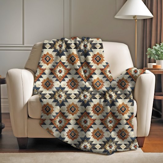 Geschilderde Mesa Aztec Fleece Deken