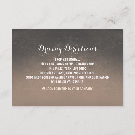 Geschilderde metson jar perzik bloemen receptie ka informatiekaartje (Achterkant)