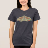 Geschilderde mot Tri-Blend shirt (Voorkant)