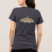 Geschilderde mot Tri-Blend shirt (Achterkant)