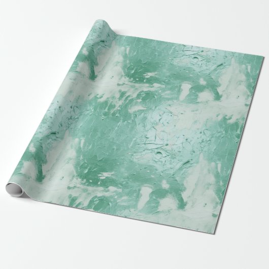 geschilderde munt cadeaupapier (Uitgerold)