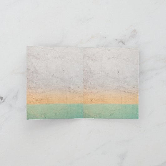 Geschilderde muur in India, groen, geel en wit sm Kaart (Binnen)