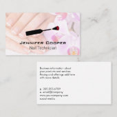 Geschilderde nagels | manicure | nagelborstel visitekaartje (Voorkant / Achterkant)