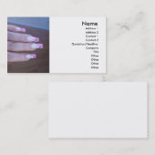 Geschilderde nagels Visitekaartje (Voorkant / Achterkant)