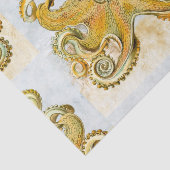 Geschilderde nautische octopus kraken pijlinktvis  tissuepapier (Detail)