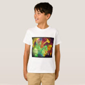 Geschilderde Nevel -Vuur Opal Abstract T-shirt (Voorkant volledig)