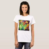 Geschilderde Nevel -Vuur Opal Abstract T-shirt (Voorkant volledig)