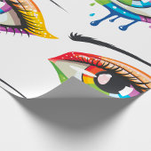 Geschilderde ogen cadeaupapier