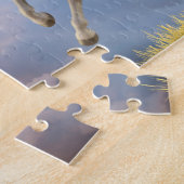 Geschilderde oorlogspaard legpuzzel (Zijkant)