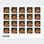 Geschilderde oranje tijgerlelie sticker (Vel)