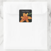Geschilderde oranje tijgerlelie sticker (Tas)