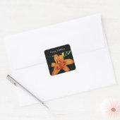 Geschilderde oranje tijgerlelie sticker (Envelop)