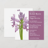 Geschilderde Orchidee Bruids Douche Uitnodiging (Voorkant / Achterkant)