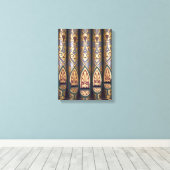 Geschilderde orgelpijpen canvas afdruk (Insitu (Houten vloer))