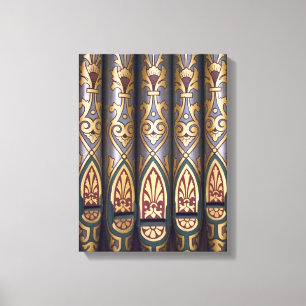 Geschilderde orgelpijpen canvas afdruk