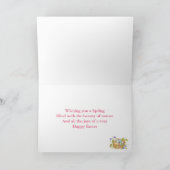 Geschilderde Paaseieren in Nest Spring Natuur Joy Kaart (Binnen)