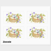 Geschilderde Paaseieren in Nest Stickers (Vel)