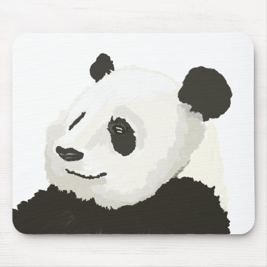 Geschilderde Panda Muismat (Voorkant)