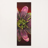 Geschilderde passie Bloem Yoga Mat (Achterkant)