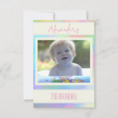 Geschilderde Pastels Uitnodiging (Voorkant)