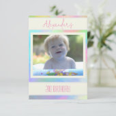 Geschilderde Pastels Uitnodiging (Staand voorkant)