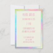 Geschilderde Pastels Uitnodiging (Achterkant)