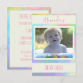 Geschilderde Pastels Uitnodiging (Voorkant / Achterkant)