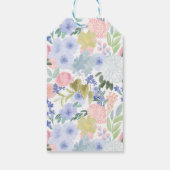 Geschilderde Pasteltuin Bruiloft Feest Favor Tag Cadeaulabel (Achterkant)