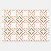 Geschilderde patronen feestdag en joodse sterren inpakpapier vel (Voorkant)