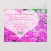 Geschilderde Petunias bruiloft uitnodigingen (Achterkant)