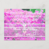 Geschilderde Petunias bruiloft uitnodigingen (Voorkant)