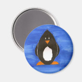 Geschilderde Pinguïn magneet (Voorkant / Achterkant)