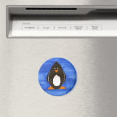 Geschilderde Pinguïn magneet (Insitu (Vaatwasser))