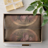 Geschilderde Pioenrozen DBL Tissuepapier (Geschenk)