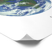 Geschilderde planeet aarde kunstprint poster (Hoek)