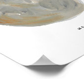 Geschilderde planeet Mercurius-kunstprint Poster (Hoek)