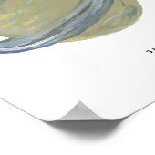 Geschilderde planeet Saturnus-kunstprint Poster (Hoek)
